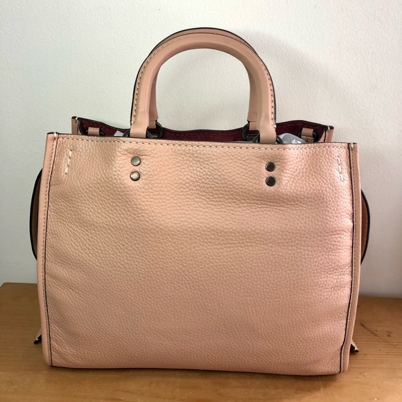 Coach 1941 Rogue 30 Nude Pink with Glitter Novelty Strap - Picture 2 of 12